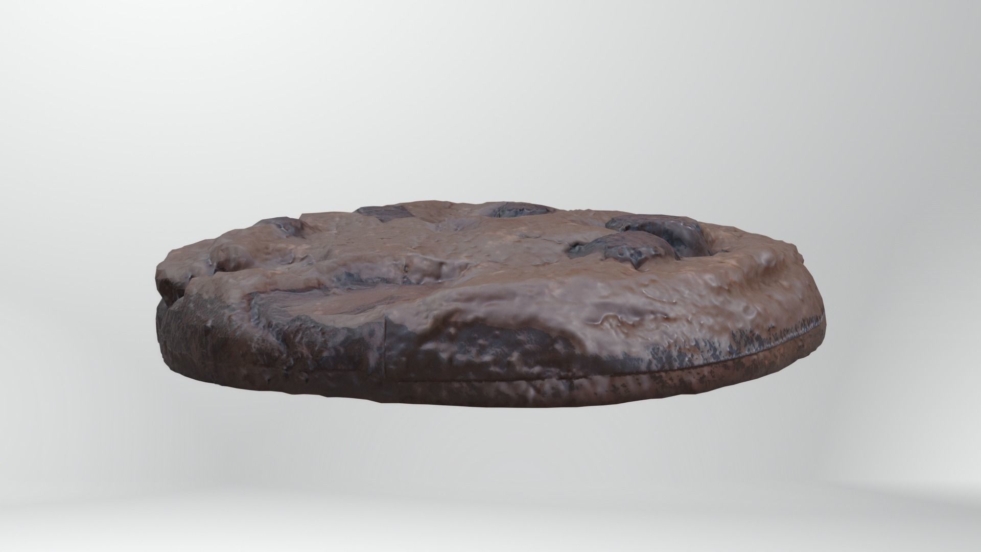 Chocolate Cookie Low-poly 3D model_17