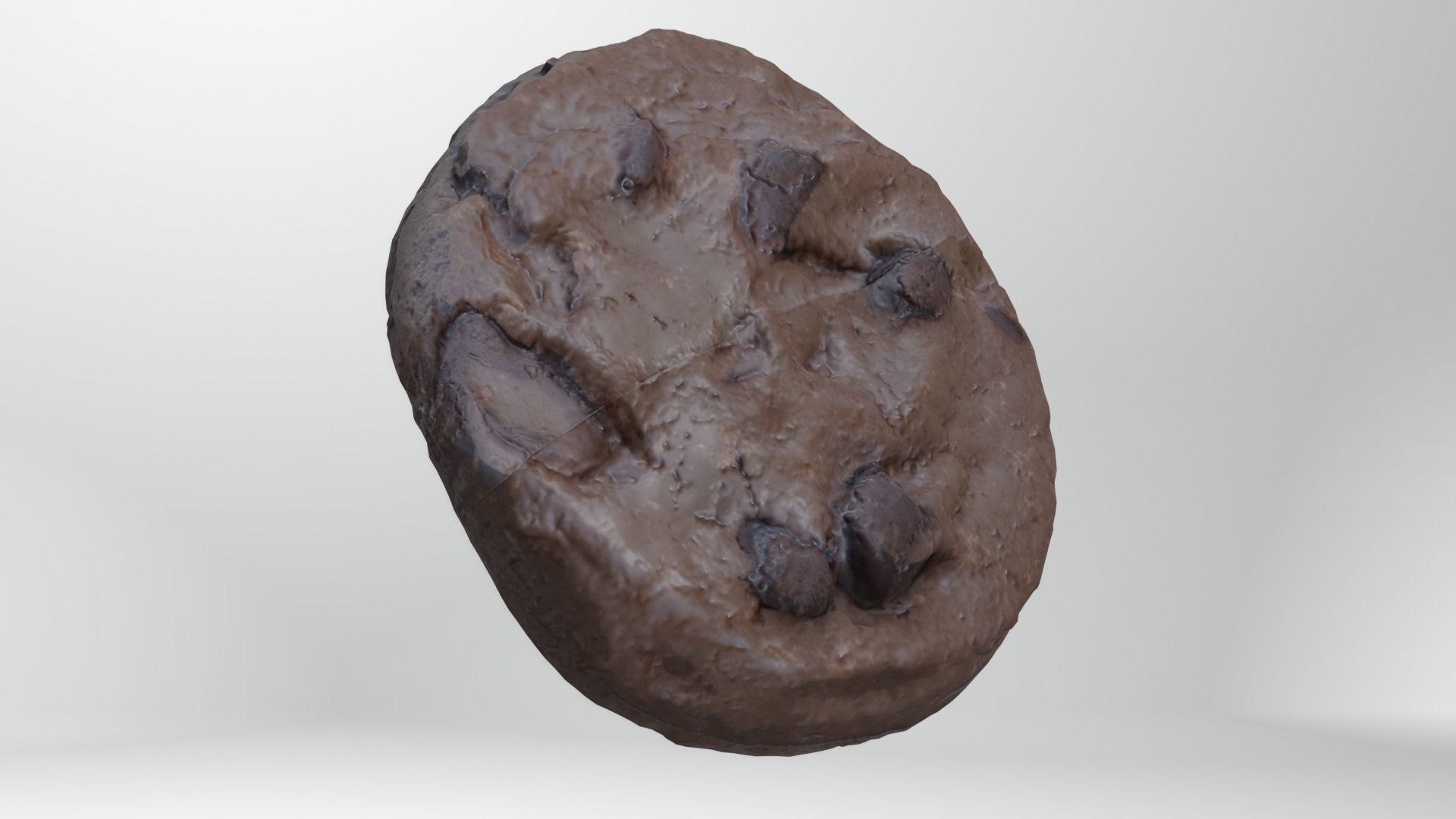 Chocolate Cookie Low-poly 3D model_18