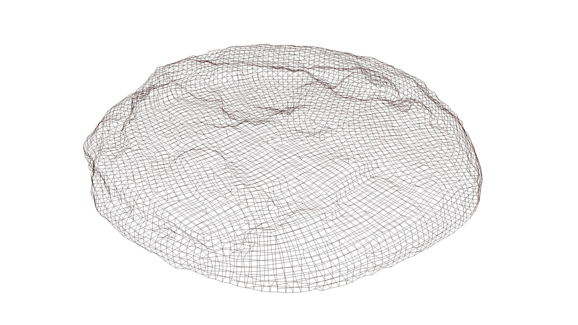 Chocolate Cookie Low-poly 3D model_5