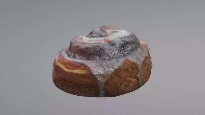 Cinamon Roll Low-poly 3D model