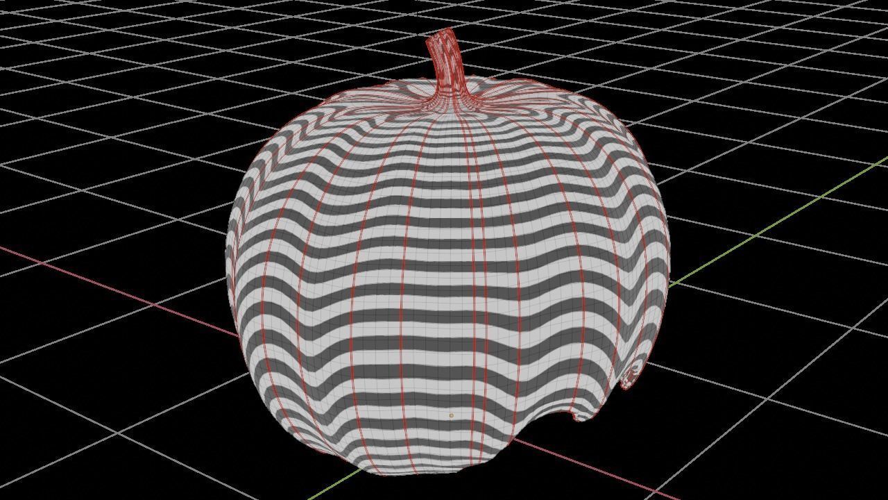 Halloween Skull Pumpkin 3D model_8