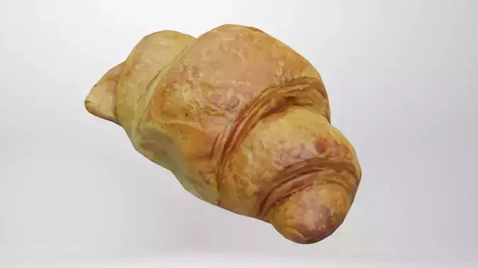 Croissant Low-poly 3D model