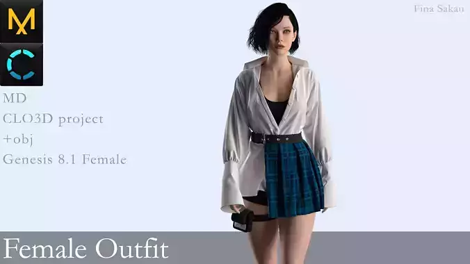 Female Outfit Marvelous Designer