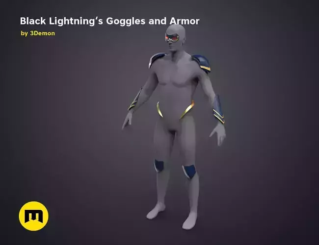 Black Lightning - Goggles and Armor