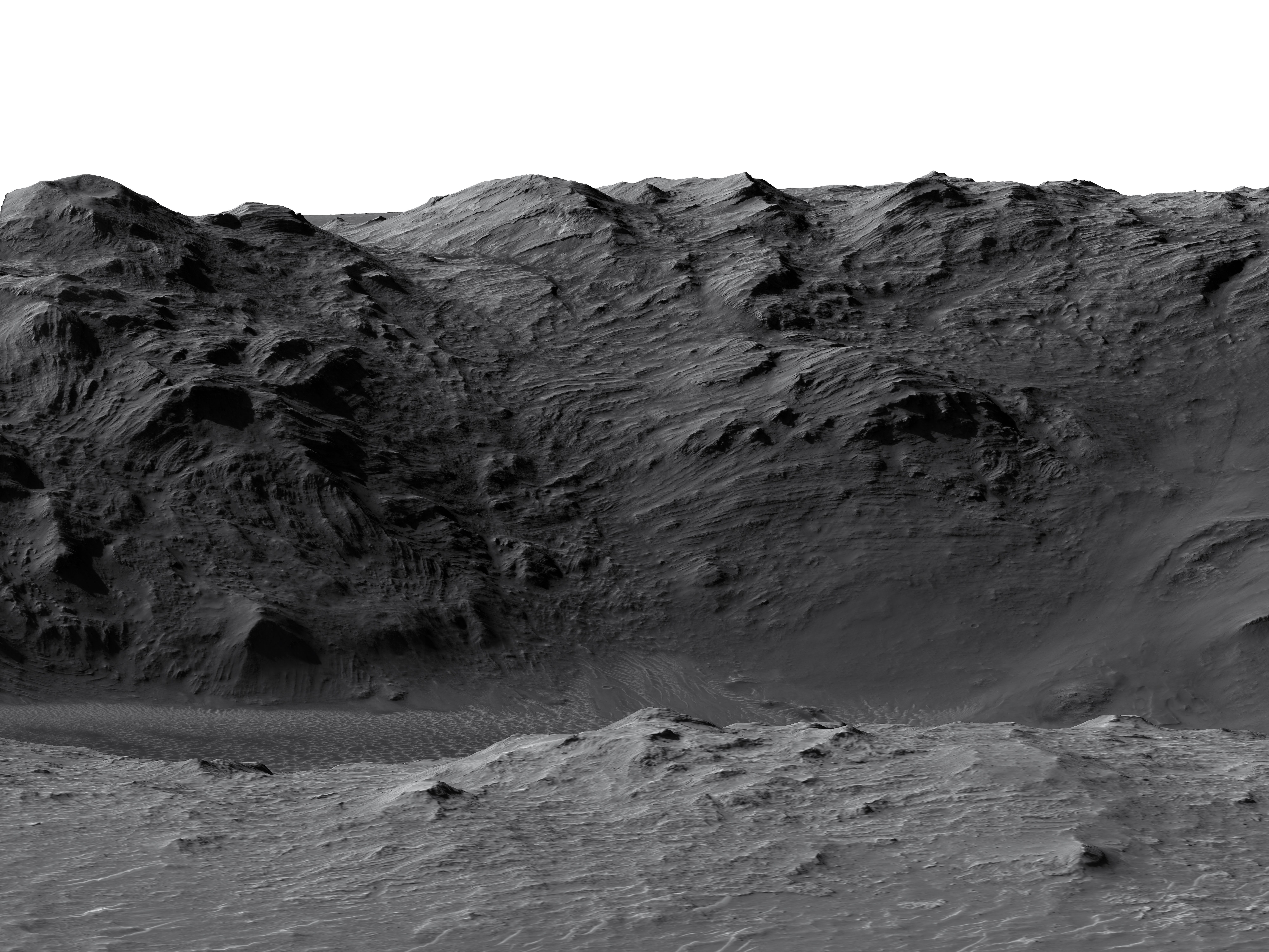 MARS VR - Mazamba Crater in Thaumasia Planum 3D model_1