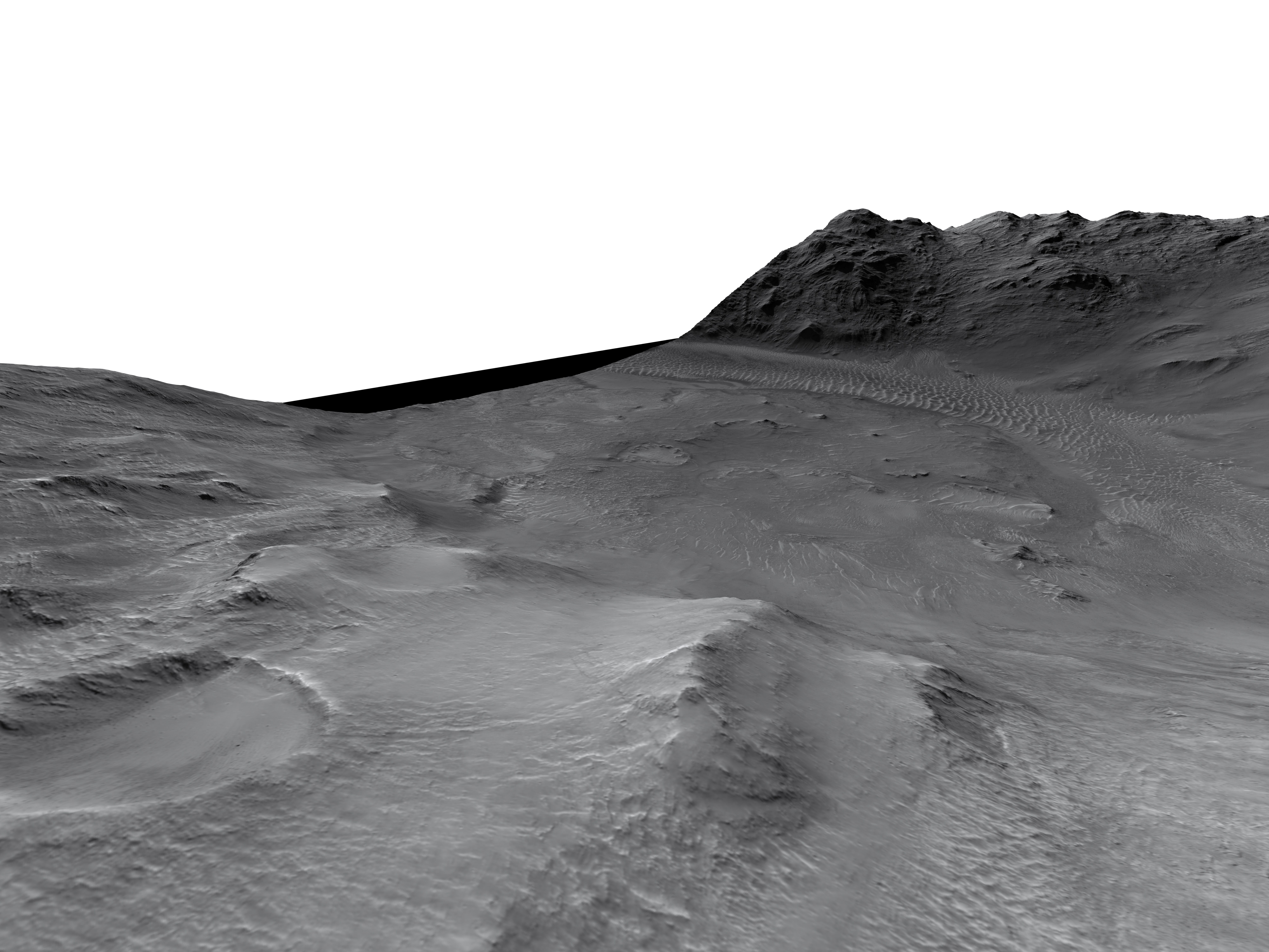MARS VR - Mazamba Crater in Thaumasia Planum 3D model_3