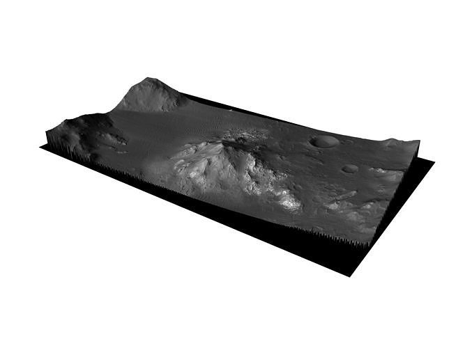 MARS VR - Central Peak of Alga Crater 3D model