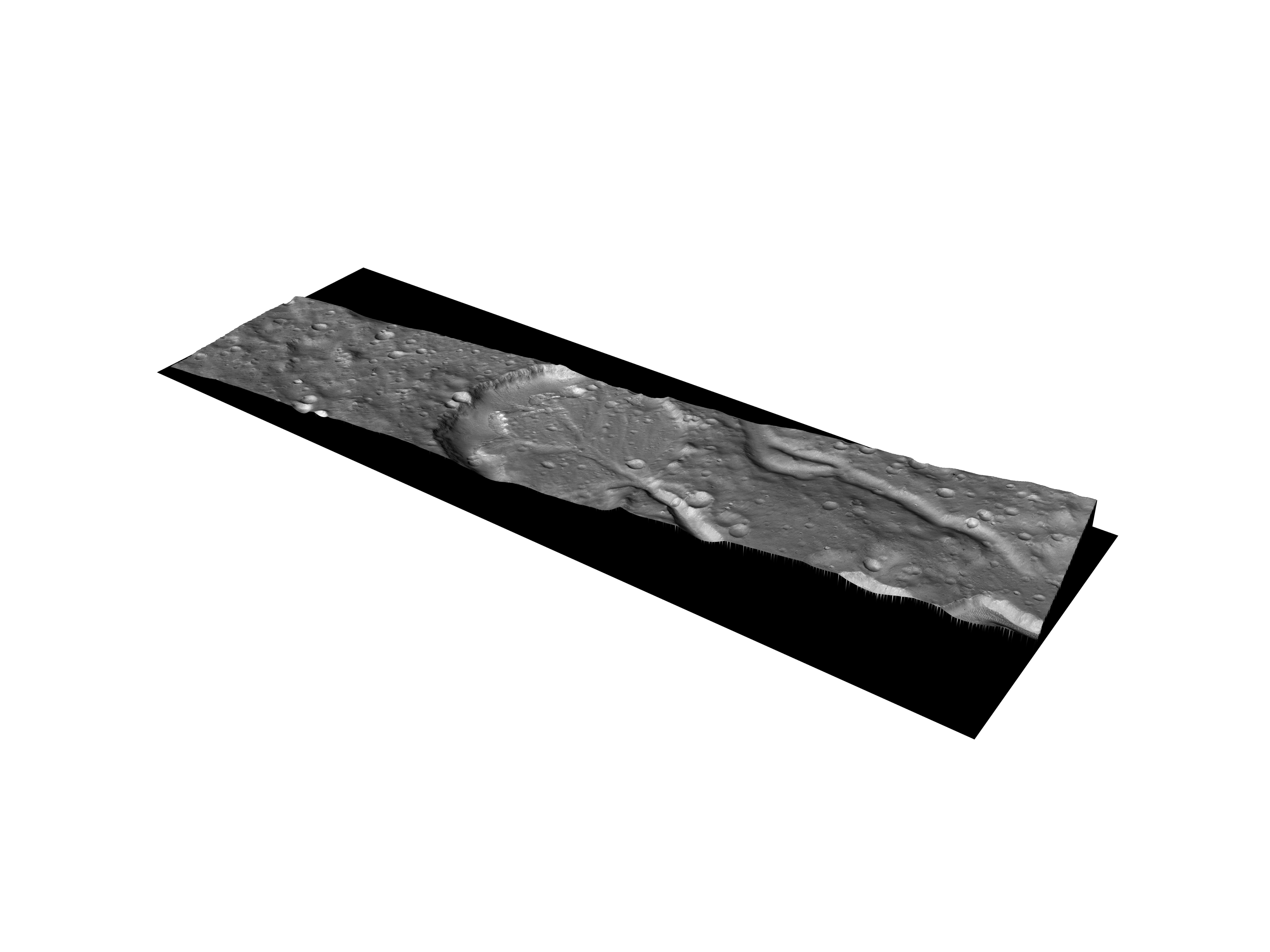 MARS VR - Crater Filled By Deltaic Deposits 3D model_0