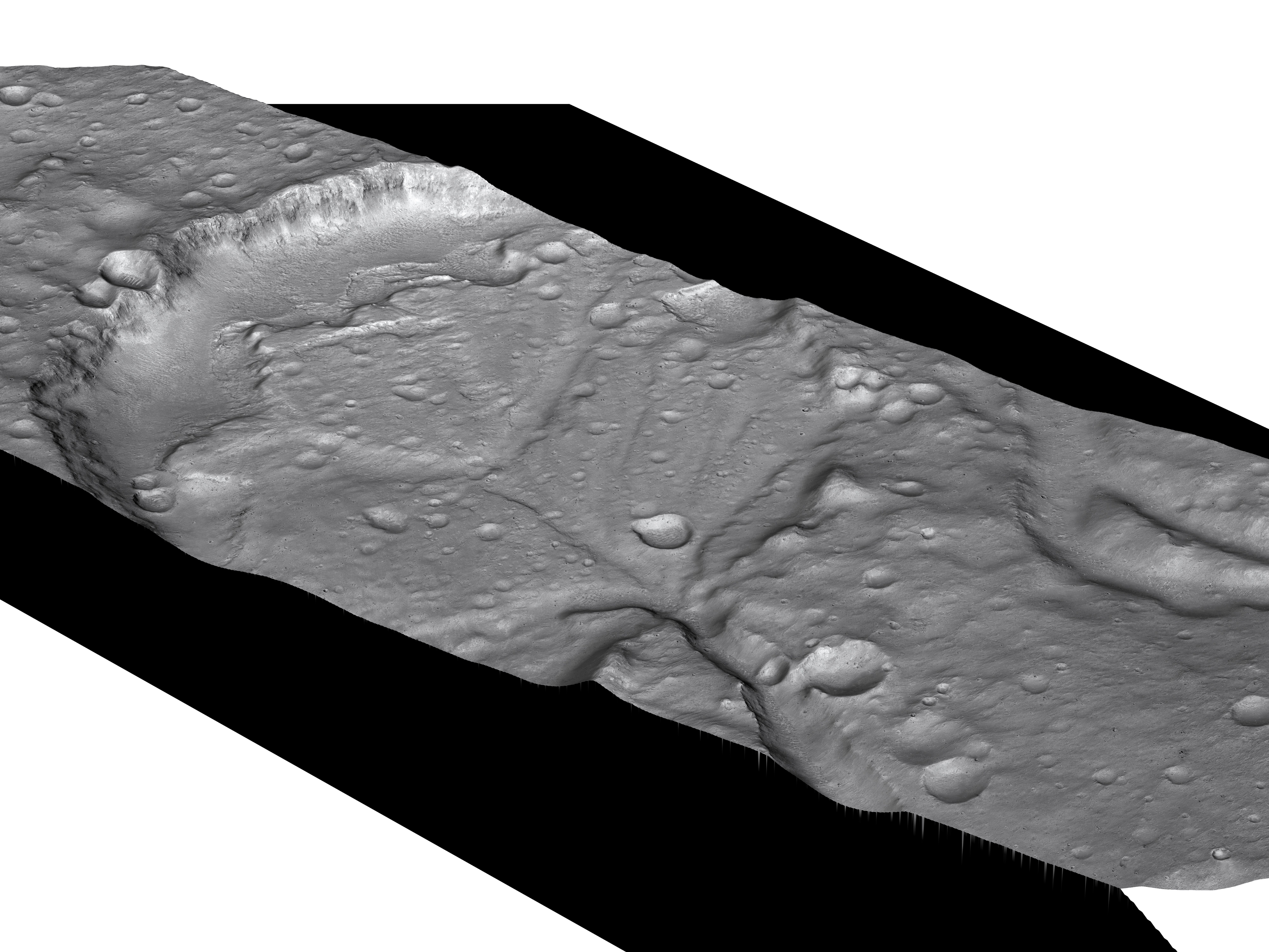 MARS VR - Crater Filled By Deltaic Deposits 3D model_3