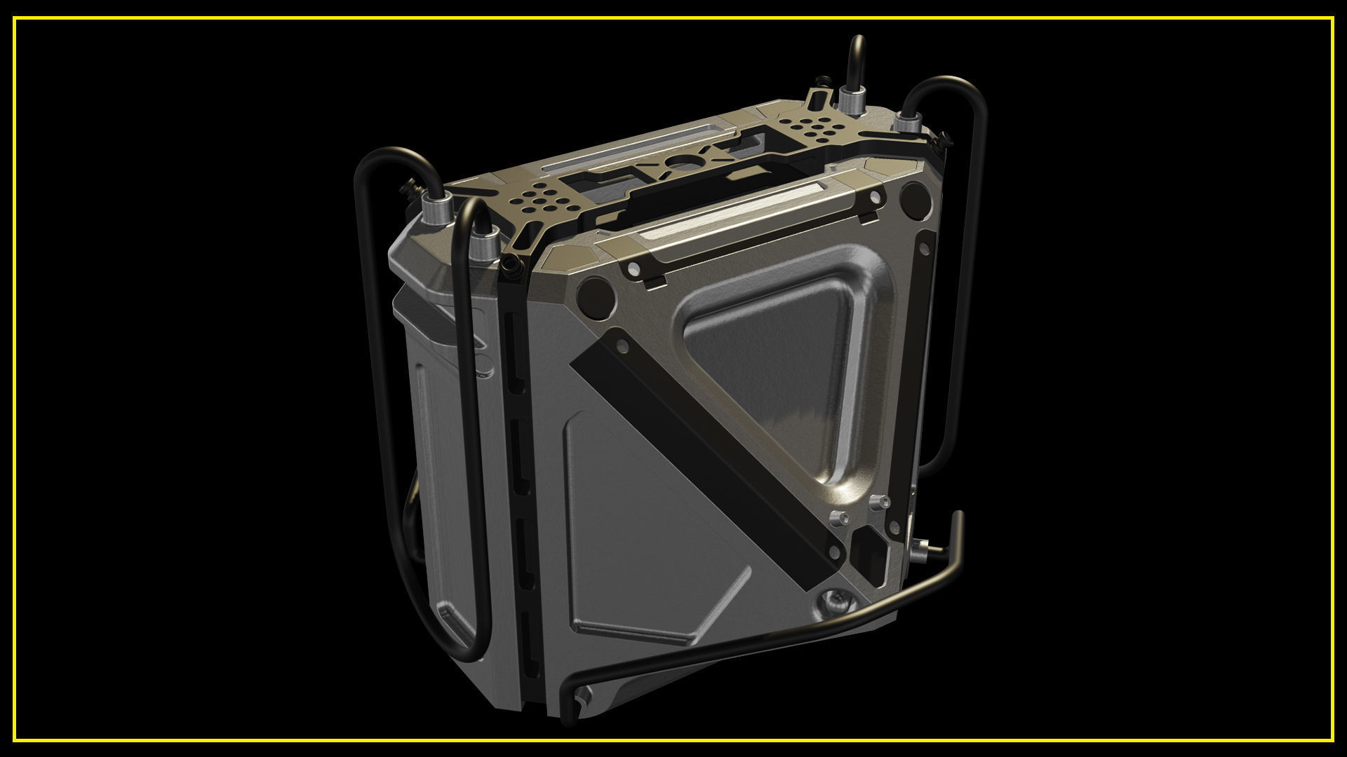 6 SciFi Crates 3D model_1