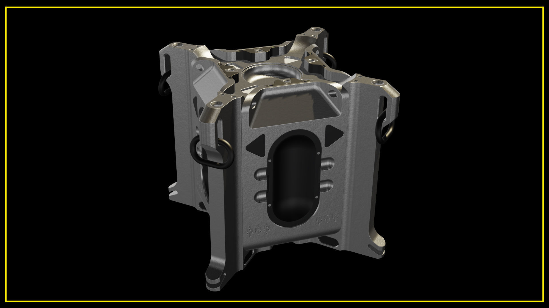 6 SciFi Crates 3D model_2