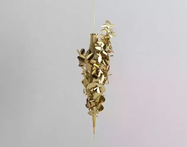 Pendant-lamp-mcqueen-luxxu gold leaf hanging lamp