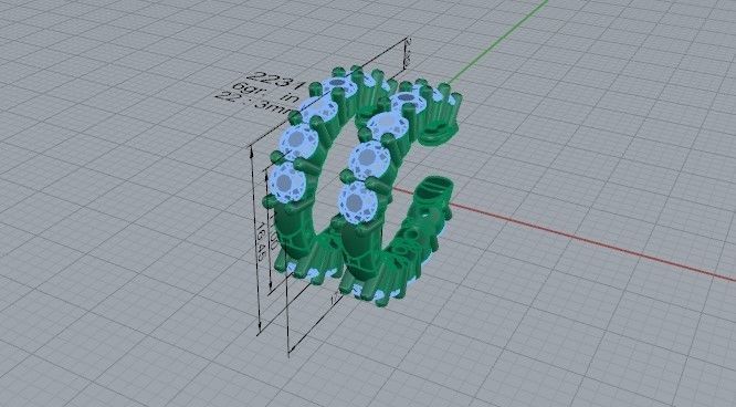 6-Stone Diamond Earring 2231 3D print model 3D print model_5