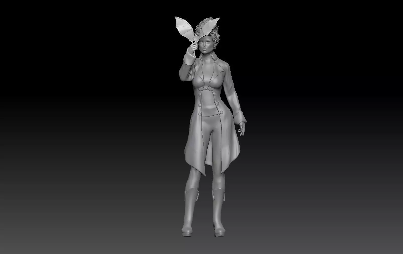 VAMPIRE GIRL HALLOWEEN 2 3D print model