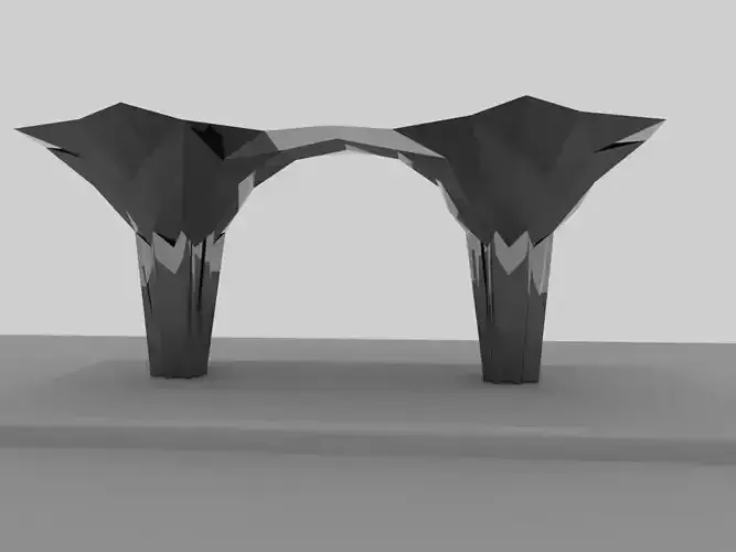Parametric architecture 3D model