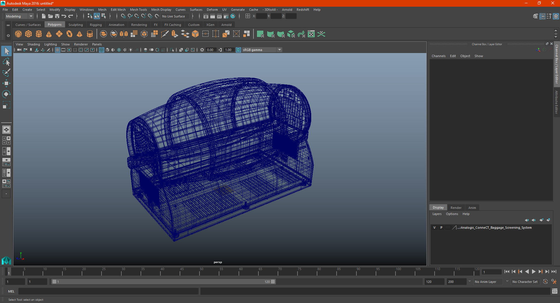 Analogic ConneCT Baggage Screening System 3D model_32