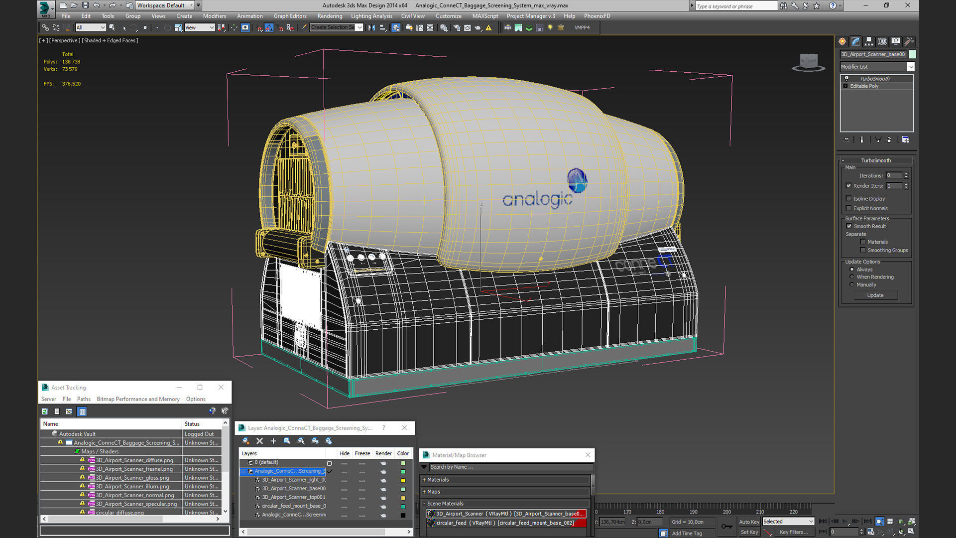 Analogic ConneCT Baggage Screening System 3D model_20