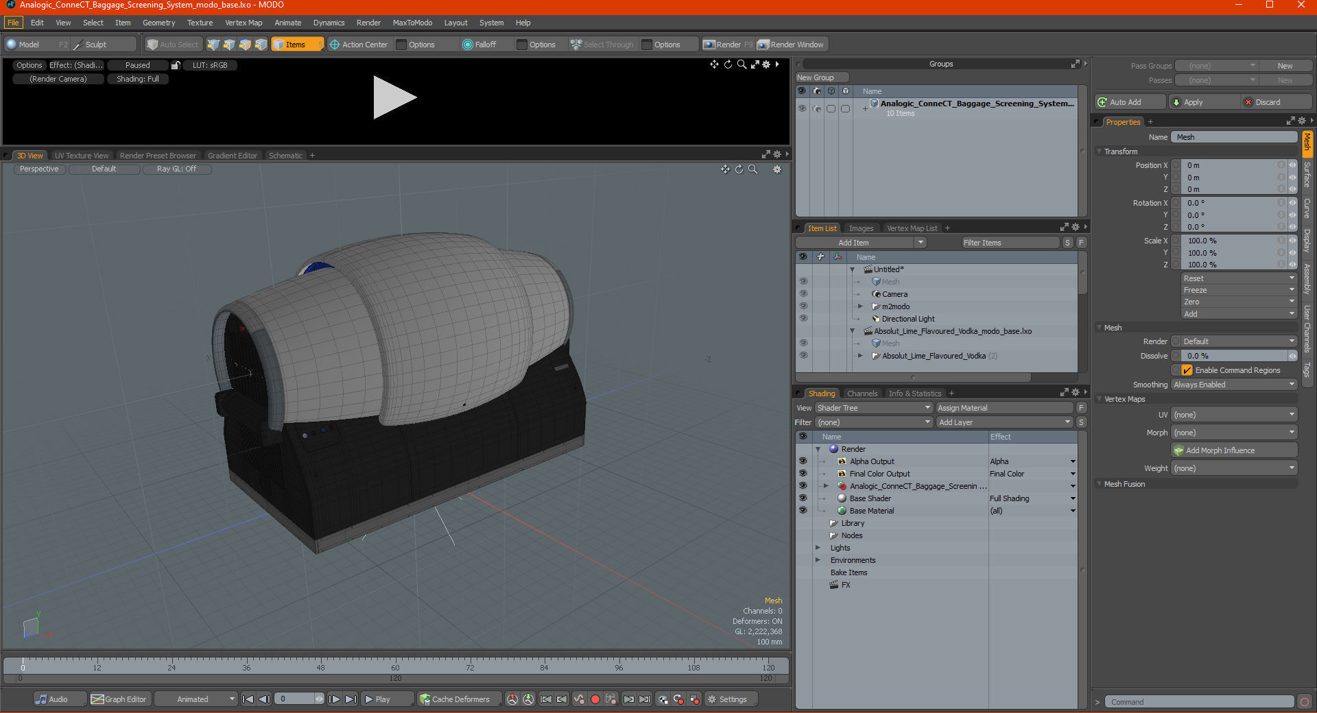 Analogic ConneCT Baggage Screening System 3D model_34