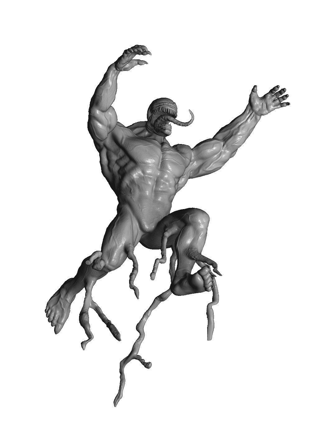 SPIDER MAN and VENOM DIORAMA 3D PRINTABLE STL 3D print model_9