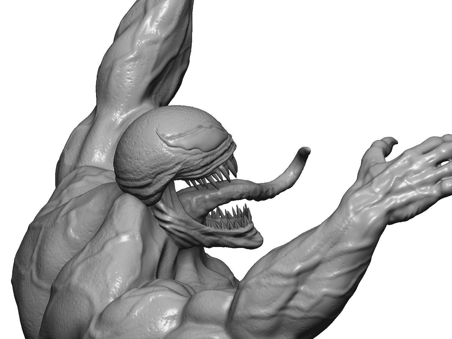 SPIDER MAN and VENOM DIORAMA 3D PRINTABLE STL 3D print model_27