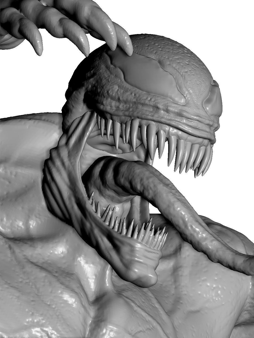 SPIDER MAN and VENOM DIORAMA 3D PRINTABLE STL 3D print model_16