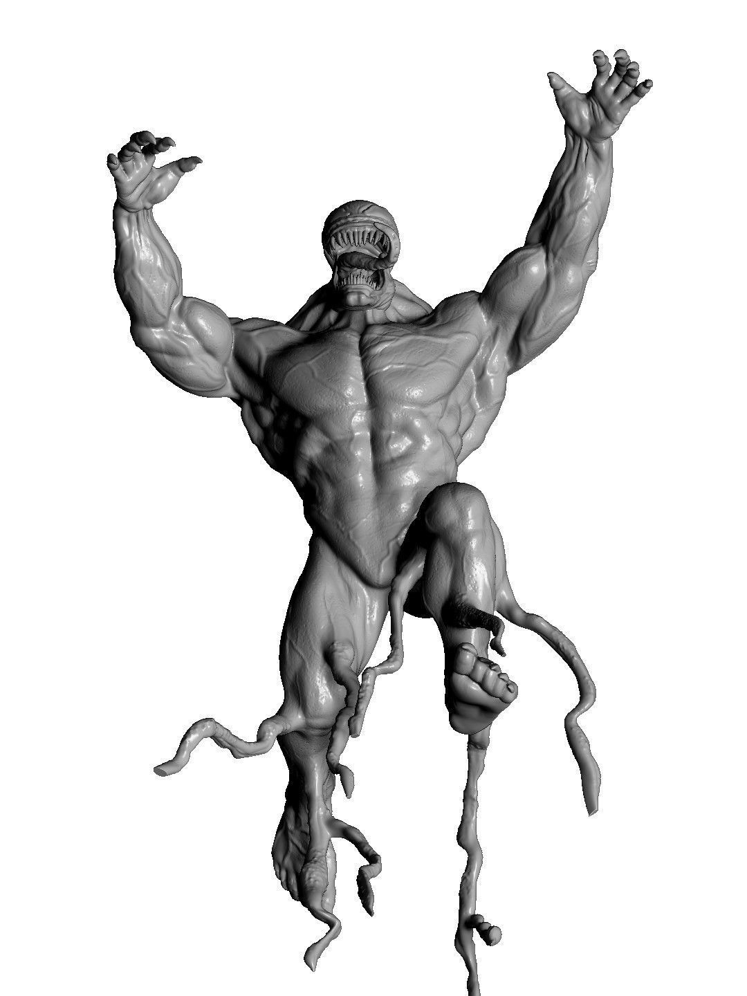 SPIDER MAN and VENOM DIORAMA 3D PRINTABLE STL 3D print model_15