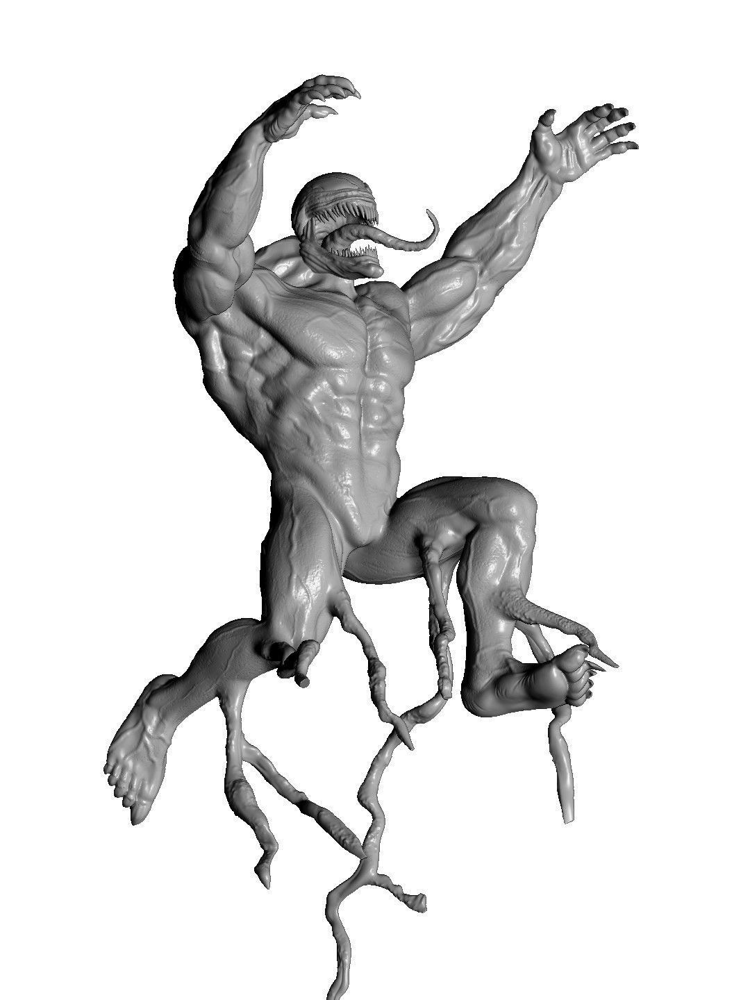 SPIDER MAN and VENOM DIORAMA 3D PRINTABLE STL 3D print model_13