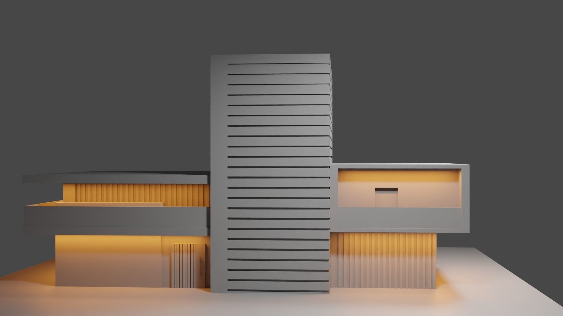 Exterior design Low-poly 3D model_8