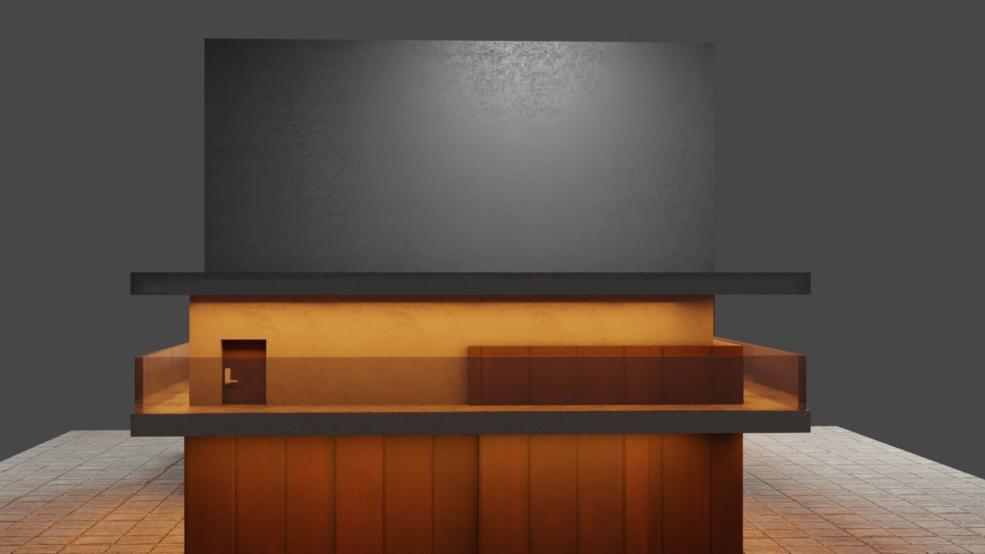 Exterior design Low-poly 3D model_11