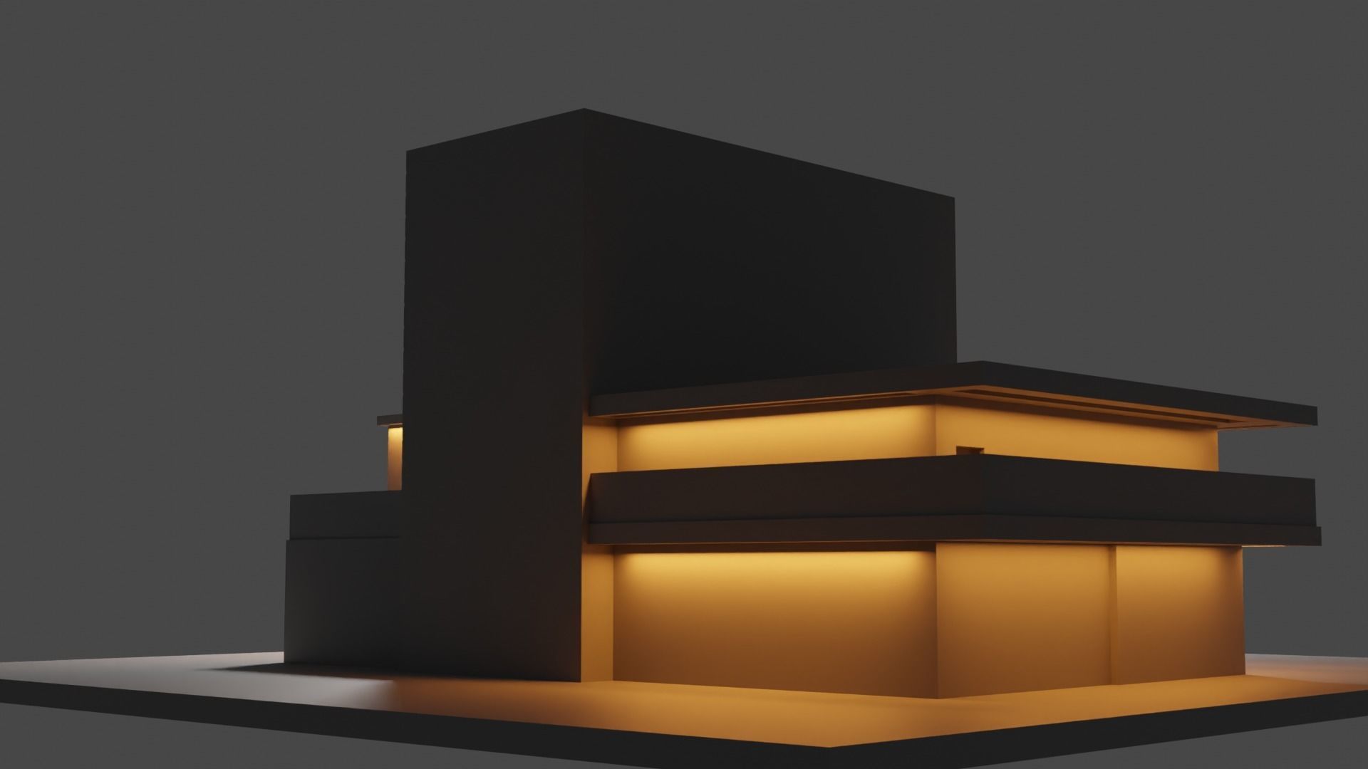 Exterior design Low-poly 3D model_15