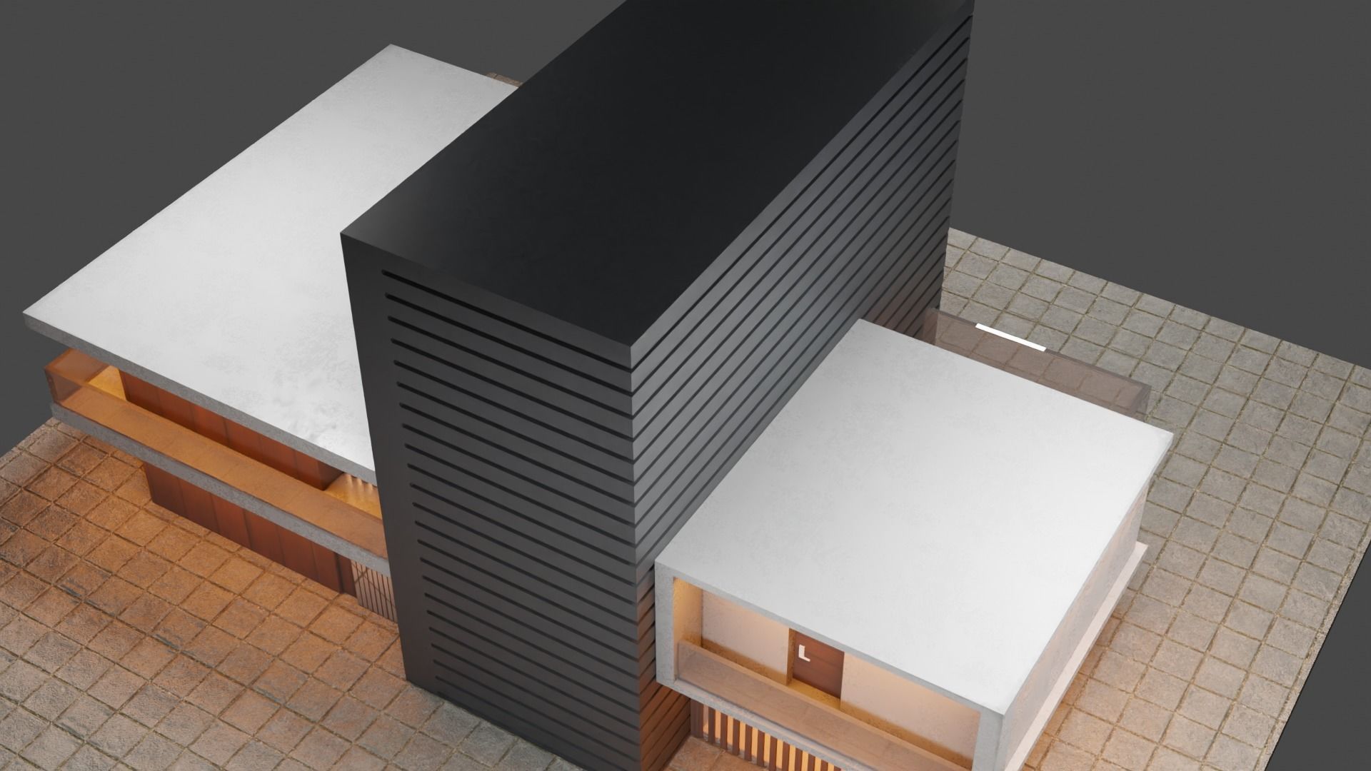 Exterior design Low-poly 3D model_9