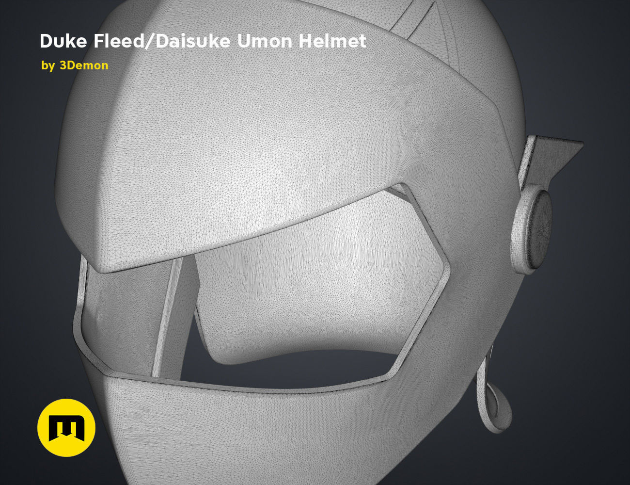Duke Fleed - Daisuke Umon Helmet 3D print model_10