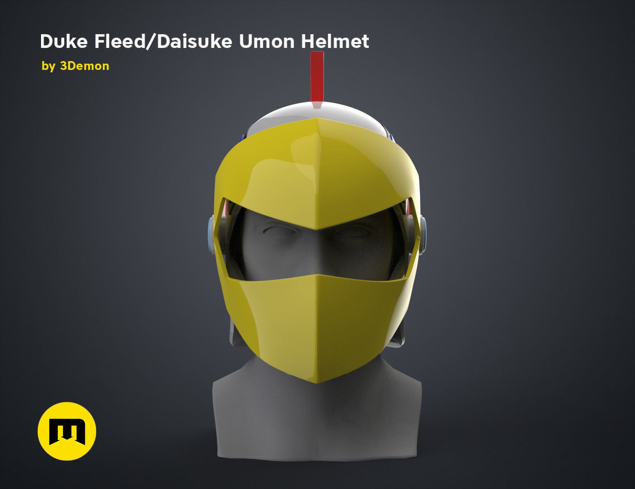 Duke Fleed - Daisuke Umon Helmet 3D print model_2