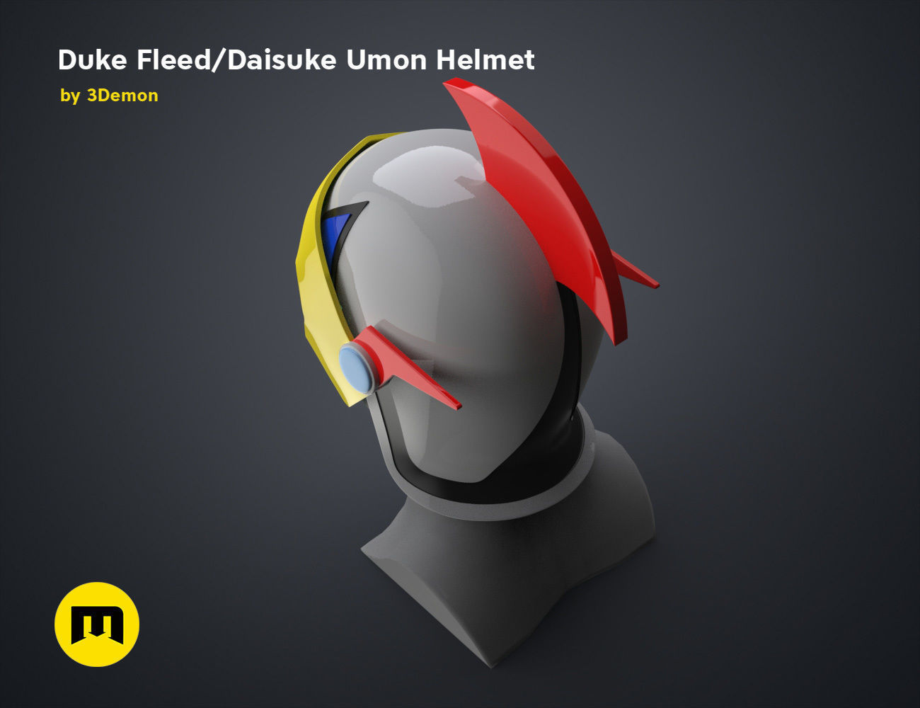 Duke Fleed - Daisuke Umon Helmet 3D print model_24
