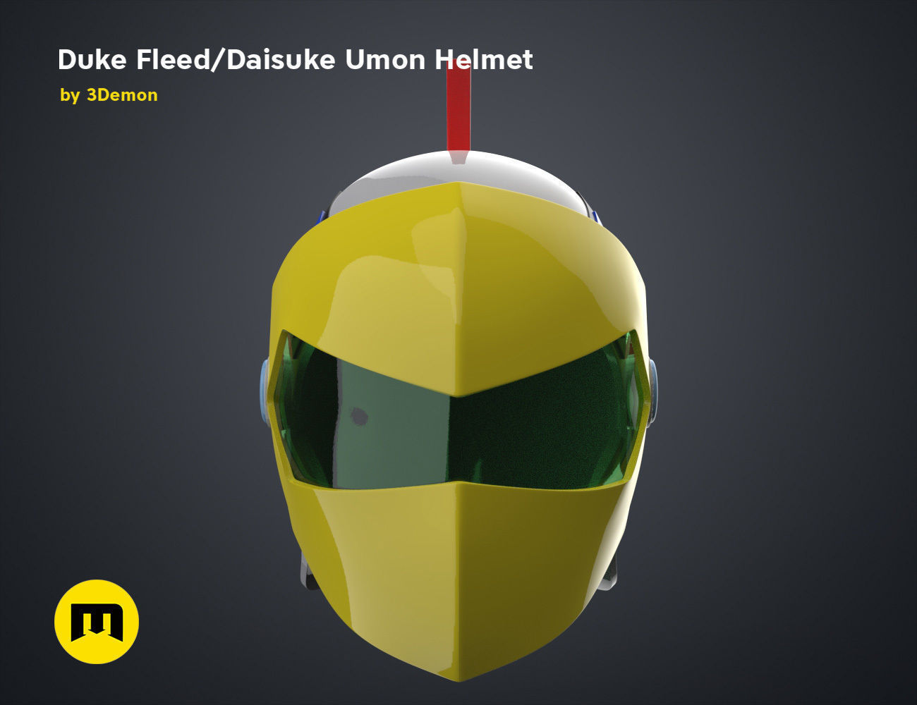 Duke Fleed - Daisuke Umon Helmet 3D print model_17