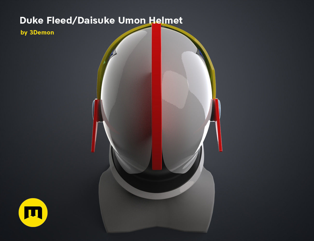 Duke Fleed - Daisuke Umon Helmet 3D print model_26