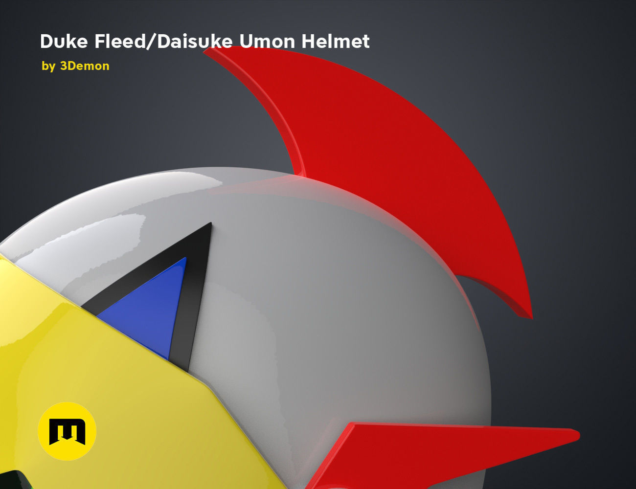 Duke Fleed - Daisuke Umon Helmet 3D print model_20