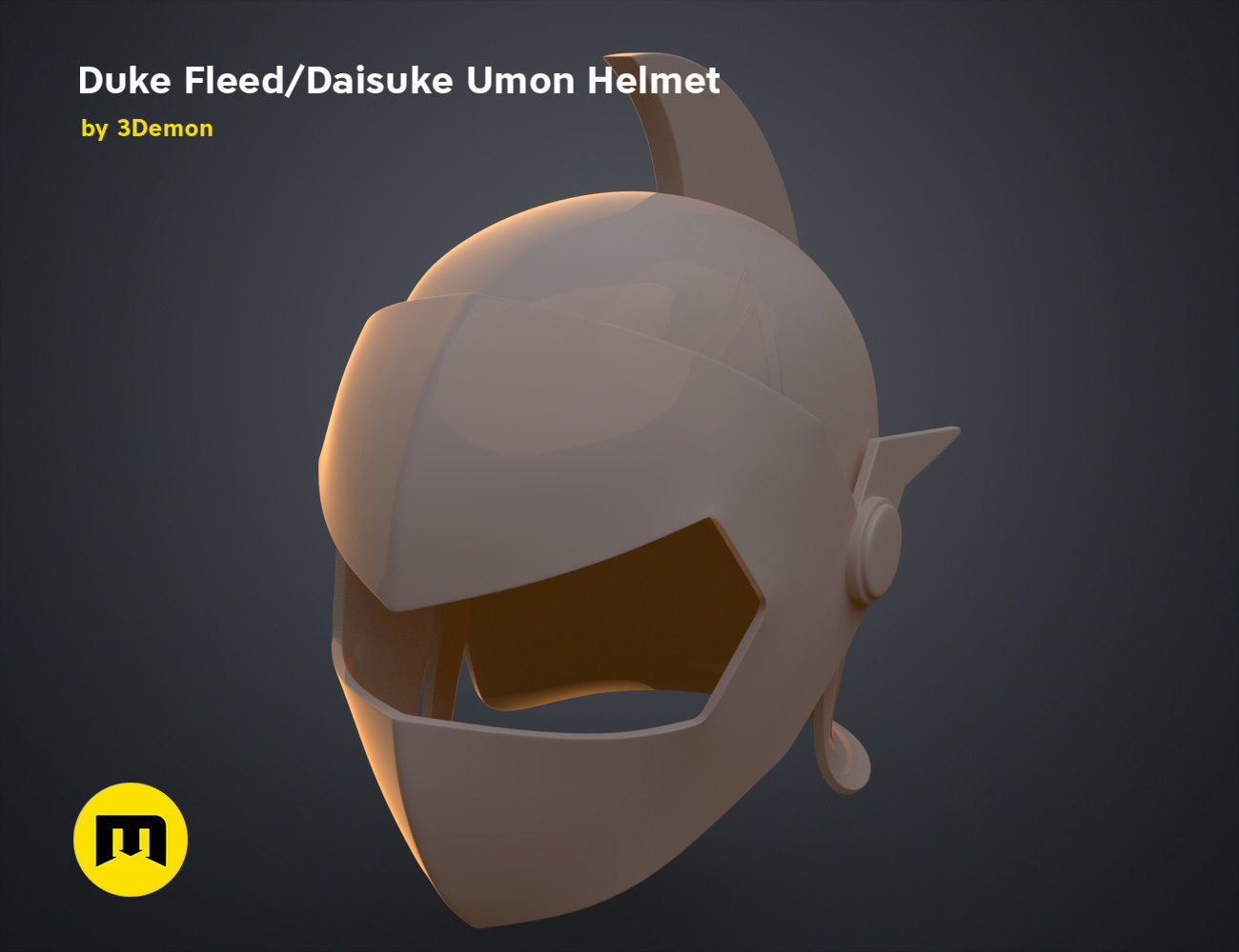 Duke Fleed - Daisuke Umon Helmet 3D print model_9