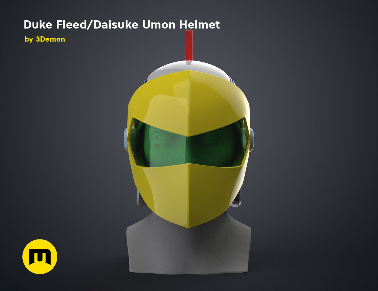 Duke Fleed - Daisuke Umon Helmet 3D print model_1