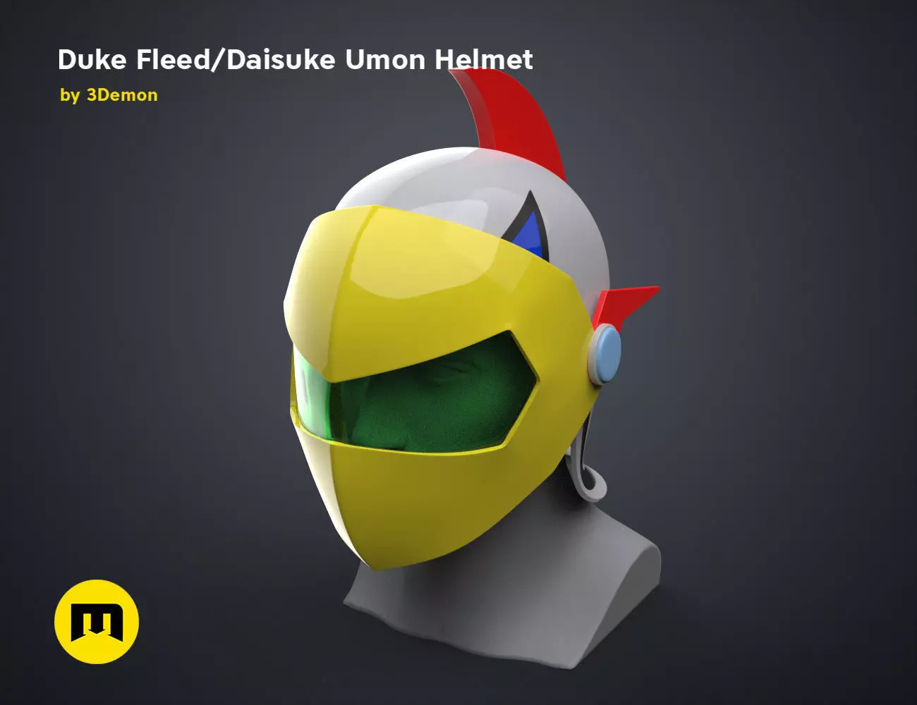 Duke Fleed - Daisuke Umon Helmet 3D print model_0