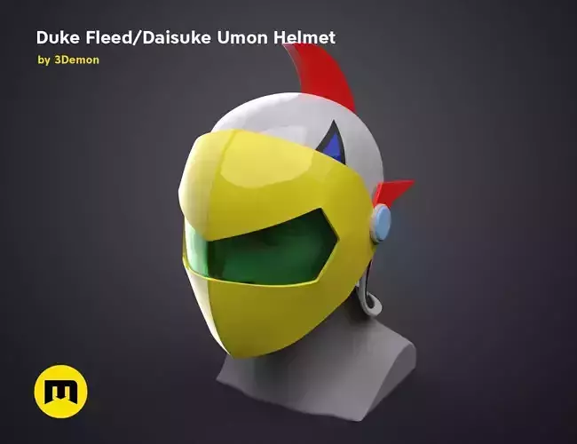 Duke Fleed - Daisuke Umon Helmet 3D print model Duke Fleed - Daisuke Umon Helmet 3D print model