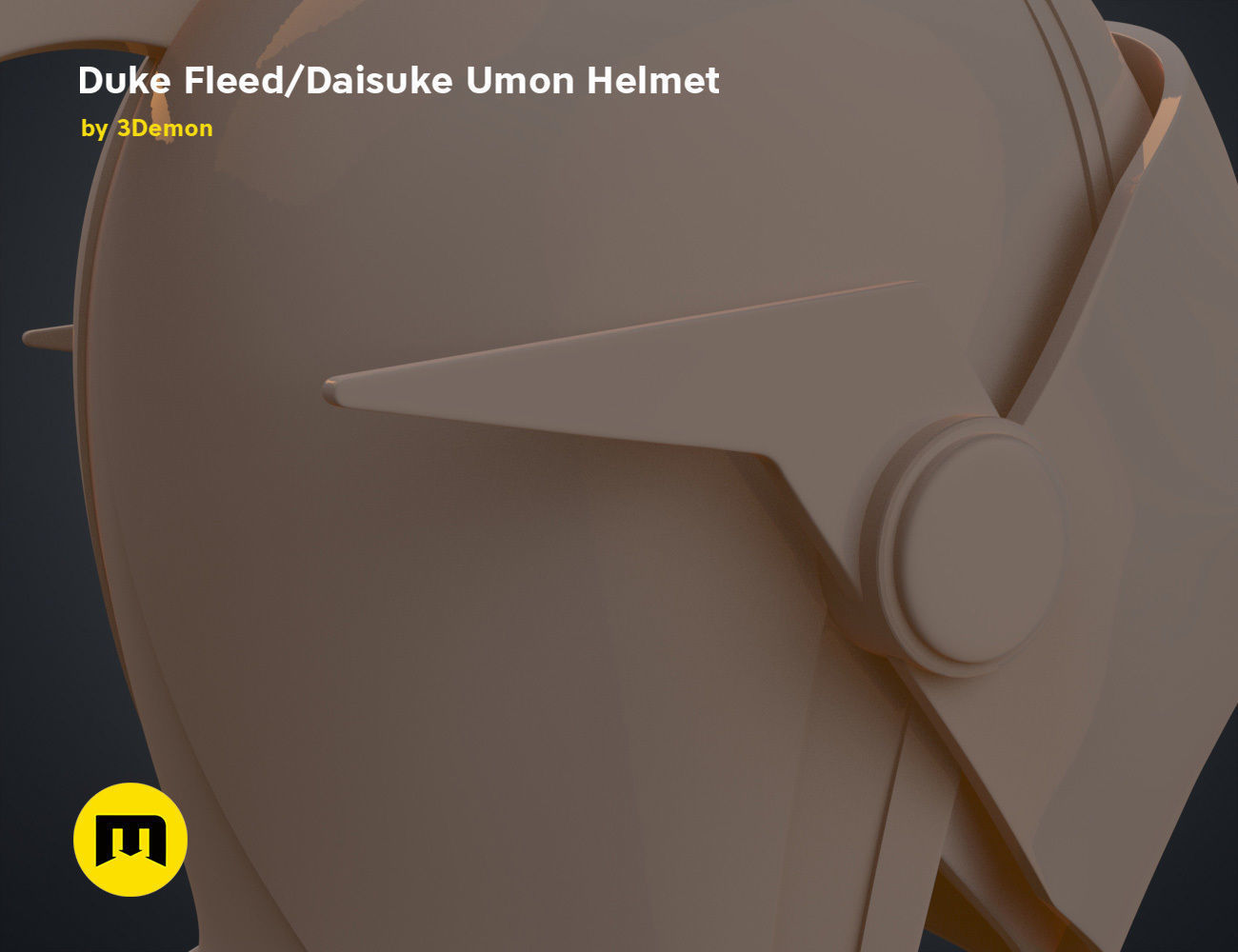 Duke Fleed - Daisuke Umon Helmet 3D print model_15