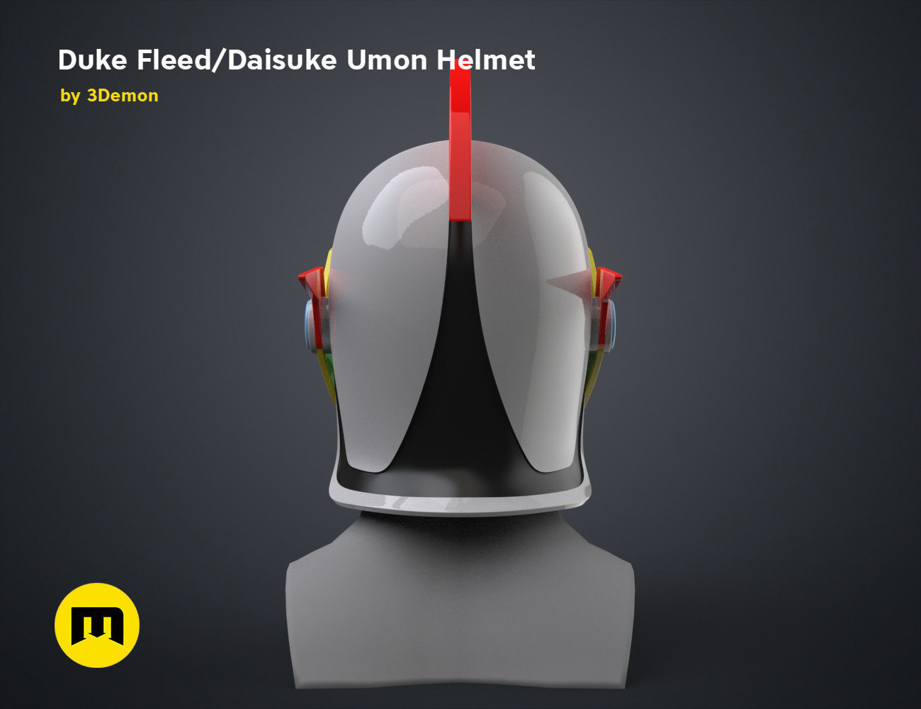 Duke Fleed - Daisuke Umon Helmet 3D print model_6