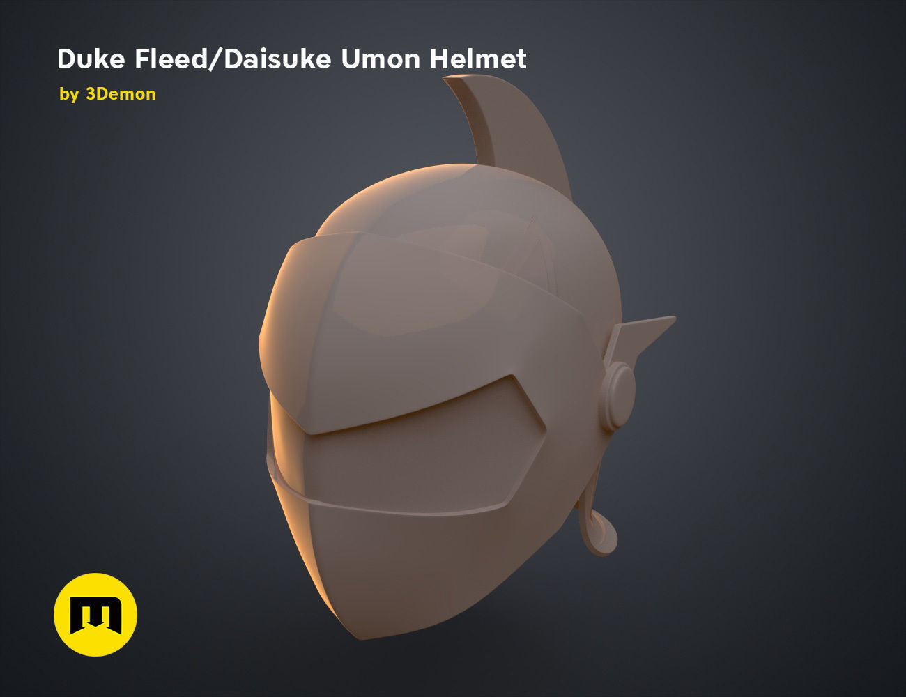 Duke Fleed - Daisuke Umon Helmet 3D print model_8