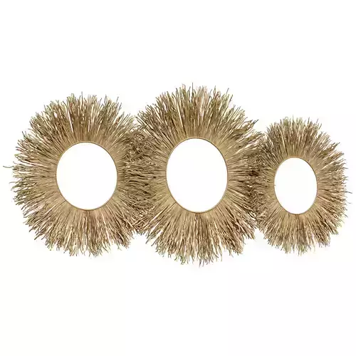 designer wall round rafia hanging decor