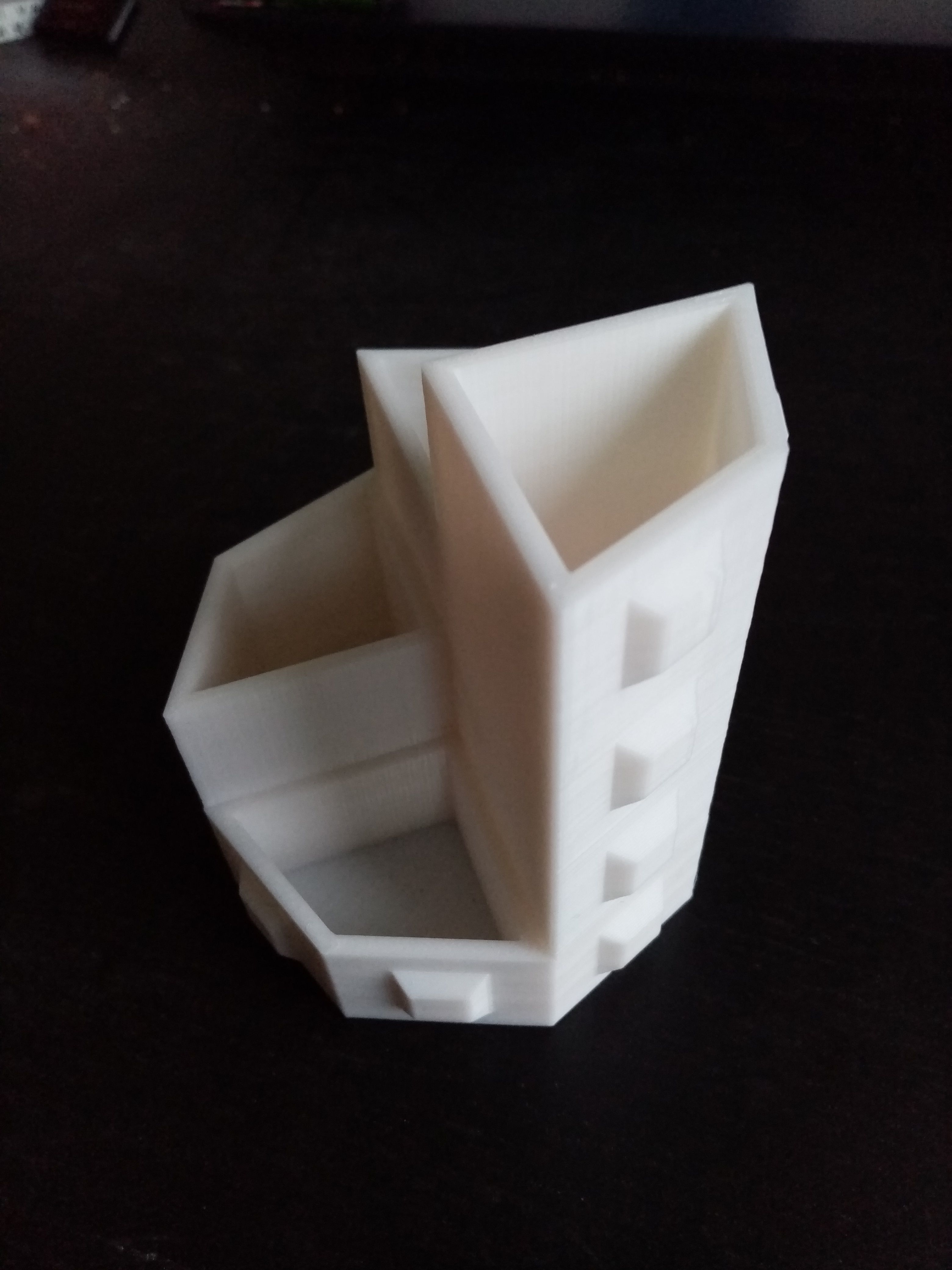 Pencil holder Octagon easy print 3D print model_17