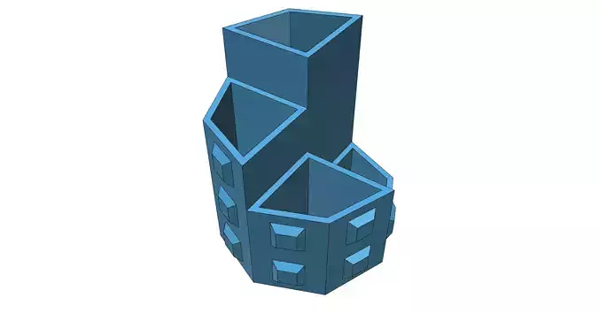 Pencil holder Octagon easy print