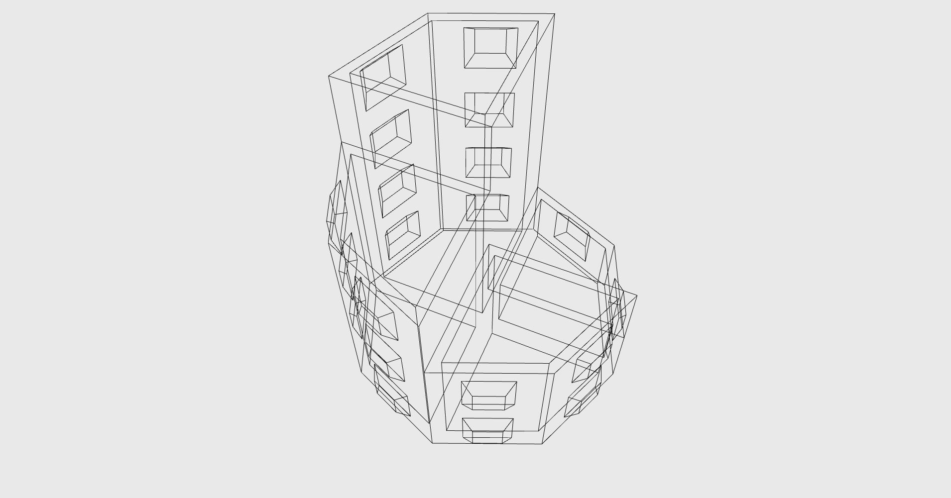 Pencil holder Octagon easy print 3D print model_13