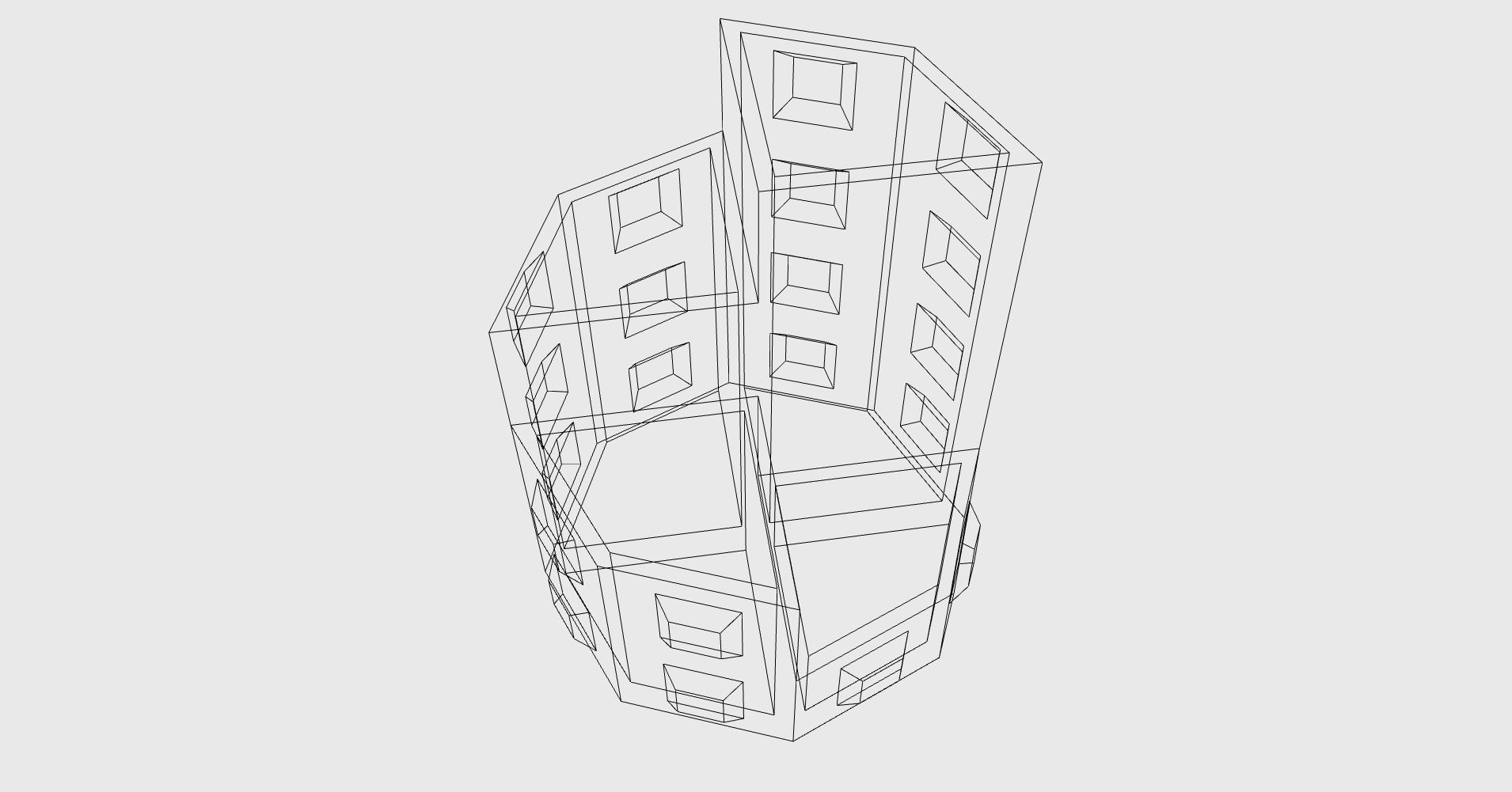 Pencil holder Octagon easy print 3D print model_12