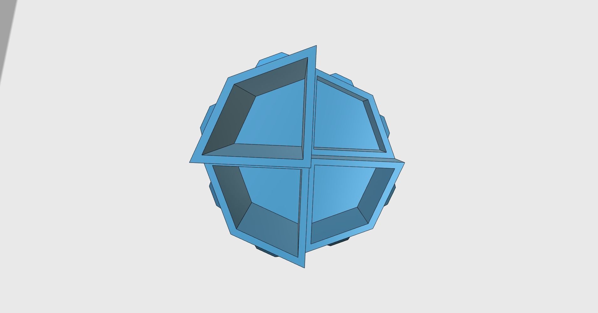 Pencil holder Octagon easy print 3D print model_7